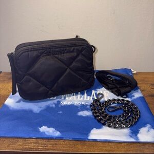 MZ Wallace Black Quilted Small Bowery Crossbody